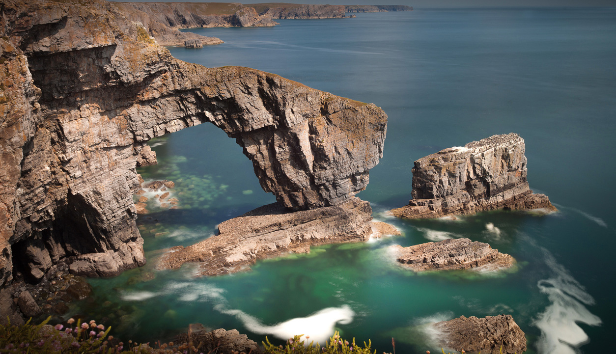 The Green Bridge of Wales on the Pembrokeshire Coast Path